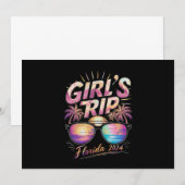 Invitation Voyage de filles Floride 2024 Summer Beach Week-en (Devant / Derrière)