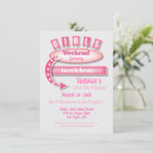 Invitation Voyage de fin de semaine pour les filles (Debout devant)