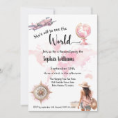 Invitation Voyage de la fête d'adieu (Devant)