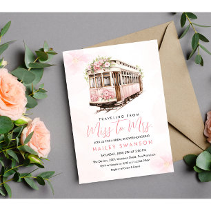 Invitation Voyage de Miss à Mrs. Shower de mariage