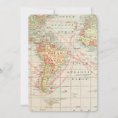 Invitation Voyage de Mlle à Mme Fête des mariées Invitati (Dos)