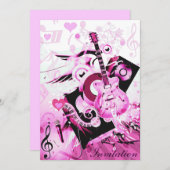 Invitation Voyage de musique-rose_ (Devant / Derrière)