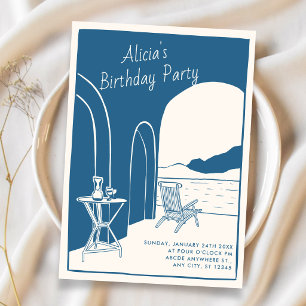 Invitation Voyage dessiné à la main