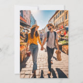 Invitation voyage destination mariage enregistrer la date (Devant)