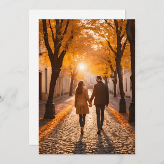 Invitation voyage destination mariage enregistrer la date (Devant / Derrière)