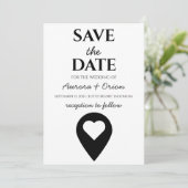 Invitation voyage destination mariage enregistrer la date (Debout devant)