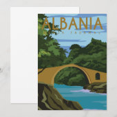 Invitation Voyage en Albanie (Devant / Derrière)