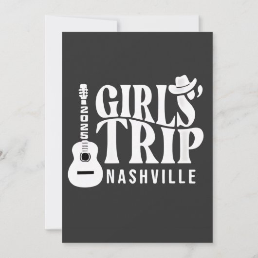 Invitation Voyage entre filles à Nashville 2025 Été  (Devant)