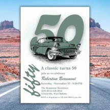 Voyage Green Voiture Classique 50e Anniversaire