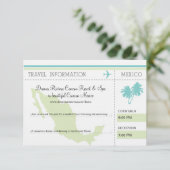 Invitation Voyage Information Embarquement Pass AU MEXIQUE (Debout devant)