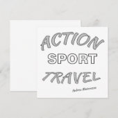 Invitation Voyage Sport d'Action (Devant / Derrière)