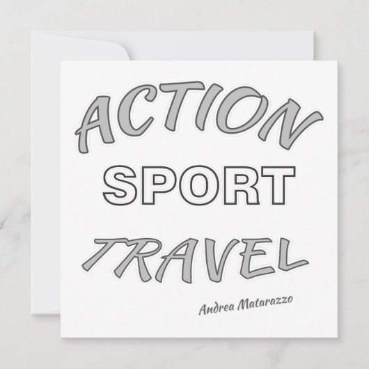 Invitation Voyage Sport d'Action (Devant)