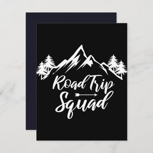 Invitation Voyage sur la route Excursion Randonnée (Devant / Derrière)