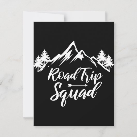 Invitation Voyage sur la route Excursion Voyage (Devant)