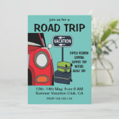 Invitation Voyage sur route Vacances d'été (Debout devant)