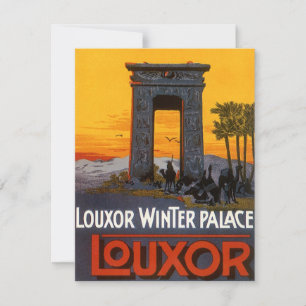 Invitation Voyage Vintage au Caire, Égypte, Avion Biplan