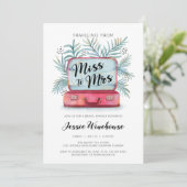 Invitation Voyager de miss à mme Fête de l'mariée (Debout devant)