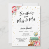 Invitation Voyager de Mlle à Mme Aventure Fête des mariées (Devant)