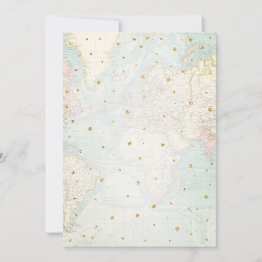 Invitation Voyager de Mlle à Mme Aventure Fête des mariées (Dos)