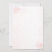 Invitation Voyager de Mlle à Mme Fête des mariées (Dos)