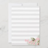 Invitation Voyager de Mlle à Mme Fête des mariées (Dos)