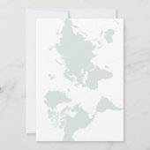 Invitation Voyager de Mlle à Mme Fête des mariées (Dos)