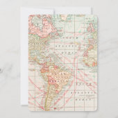 Invitation Voyager de Mlle à Mme Fête des mariées (Dos)