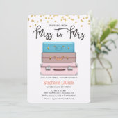 Invitation Voyager de Mlle à Mme Fête des mariées (Debout devant)