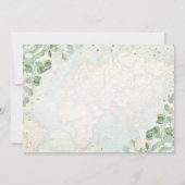 Invitation Voyager de Mlle à Mme Greenery Fête des mariées (Dos)