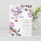 Invitation Voyager de Mme à Mme Fête des mariées lavender (Debout devant)