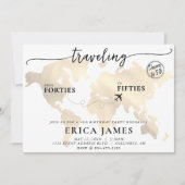 Invitation Voyager de Quarante à Cinquante Anniversaire (Devant)