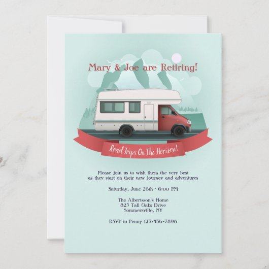 Invitation Voyages sur la retraite Horizon (Devant)