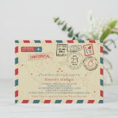 Invitation Voyageur mondial de l'Alaska | Fête des mariées (Debout devant)