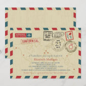 Invitation Voyageur mondial de l'Alaska | Fête des mariées (Devant / Derrière)