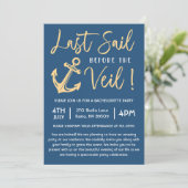 Invitation Voyagez Avant La Fête De Bachelorette Nautique Vei (Debout devant)