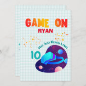 Invitation VR Anniversaire Jeu de Jeu de Jeu de Jeu de Jeu de (Devant / Derrière)