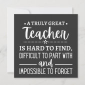 Invitation Vraiment grand enseignant (Devant)