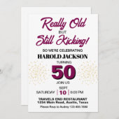 Invitation Vraiment Vieille Mais Toujours En Train De Commenc (Devant / Derrière)