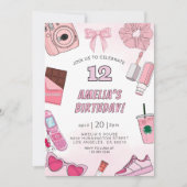 Invitation VSCO Fête de la jeune fille Anniversaire Invitatio (Devant)