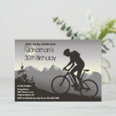 Invitation VTT avec Pleine lune Vélo Anniversaire (Debout devant)