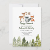 Invitation VTT aventure camper premier anniversaire (Devant)