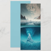 Invitation Vue de montagne glacée (Devant / Derrière)