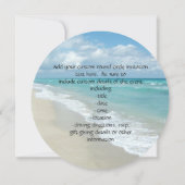 Invitation Vue de plage de relaxation extrême (Dos)