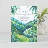 Invitation Vue des rizières de Tegalalang à Bali (Debout devant)