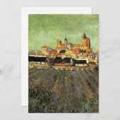 Invitation Vue des Saintes Maries par Vincent van Gogh (Devant / Derrière)