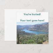 Invitation Vue du lac Apache (Devant / Derrière)
