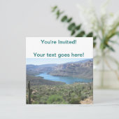 Invitation Vue du lac Apache (Debout devant)