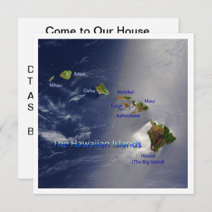 Invitation Vue sur les îles Hawaiiennes