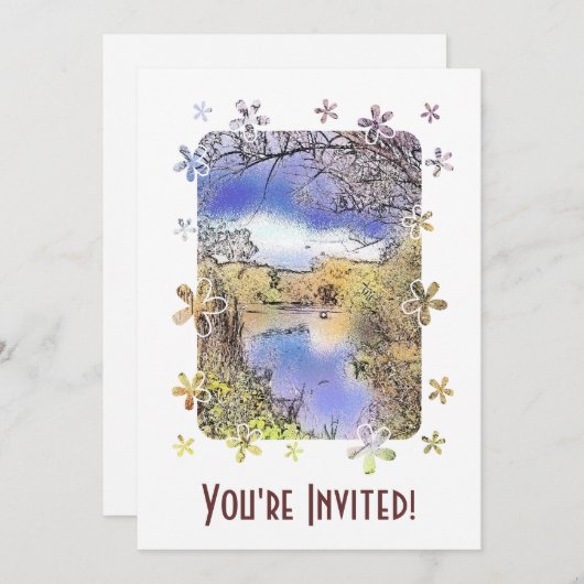 INVITATION VUES SUR L'ANGLETERRE (Devant / Derrière)