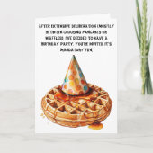 Invitation Waffle Thème satirique Anniversaire Bash (Devant)